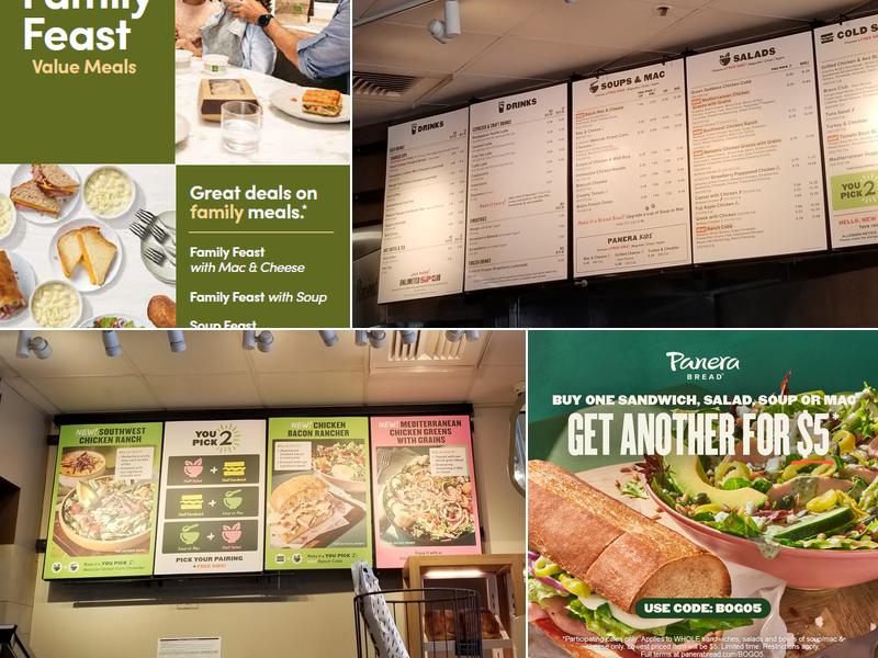 Panera Bread Menu