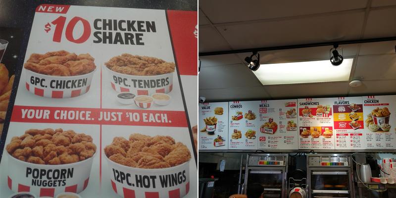KFC Menu