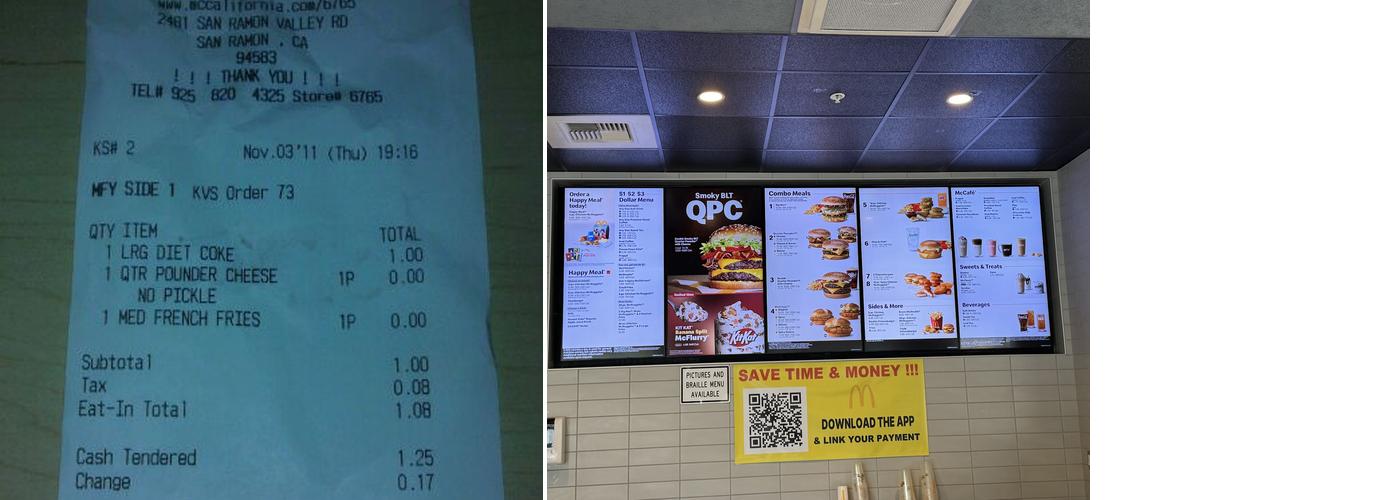 McDonald's Menu