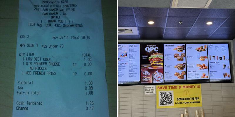 McDonald's Menu