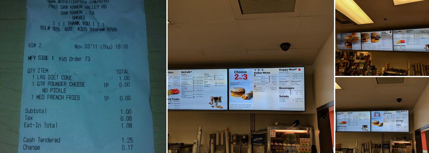 McDonald's Menu