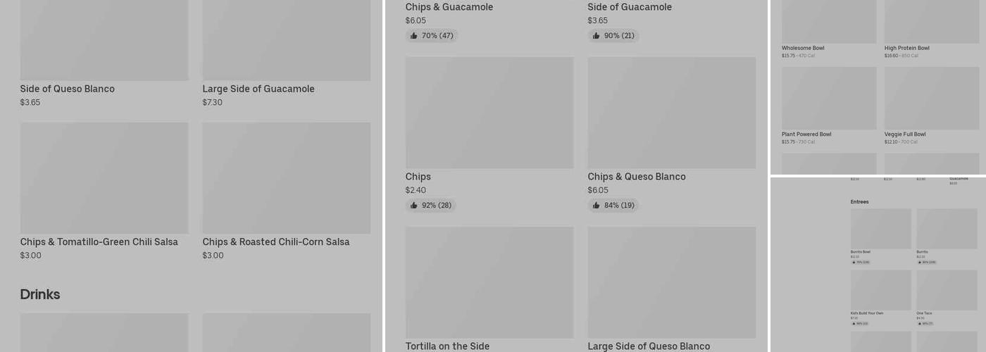 Chipotle Mexican Grill Menu