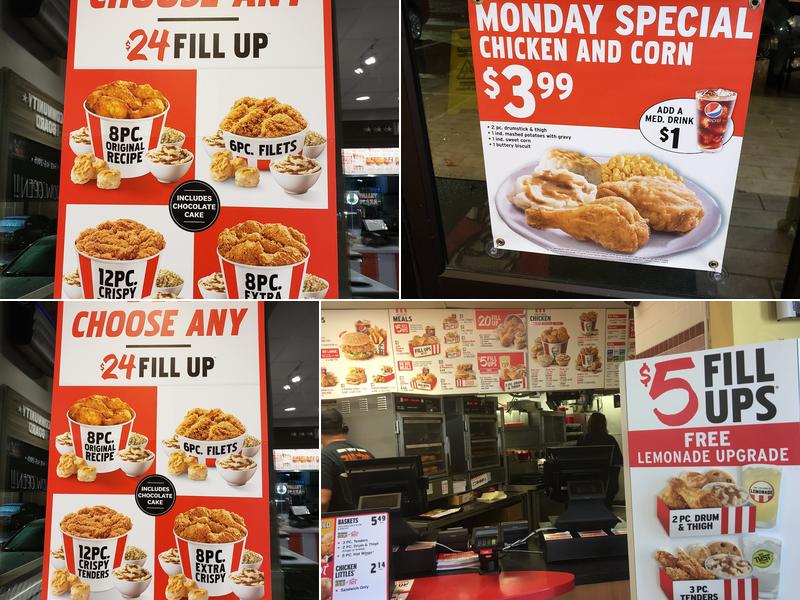 KFC Menu