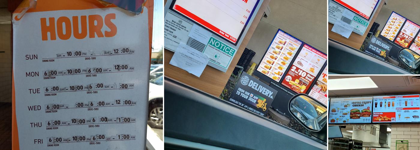 Burger King Menu