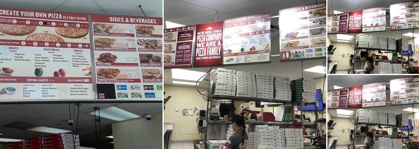 Papa Johns Pizza Menu