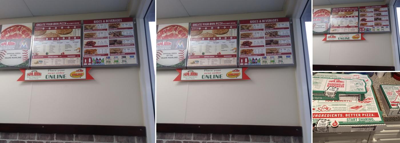 Papa Johns Pizza Menu