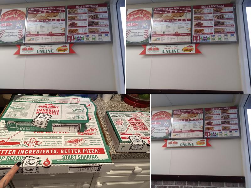 Papa Johns Pizza Menu