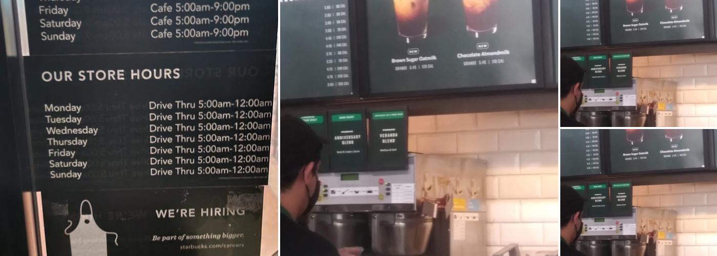 Starbucks Menu