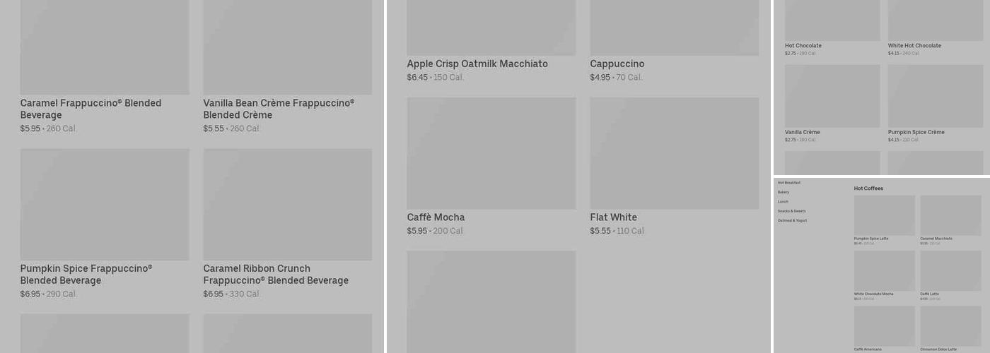 Starbucks Menu
