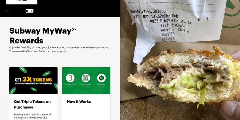 Subway Menu