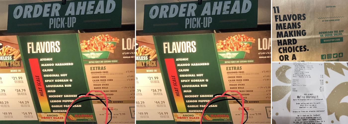 Wingstop Menu