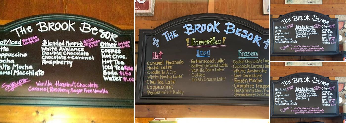 The Brook Besor Menu