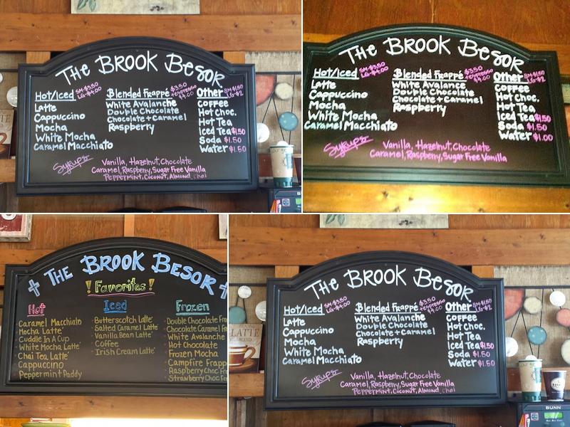 The Brook Besor Menu