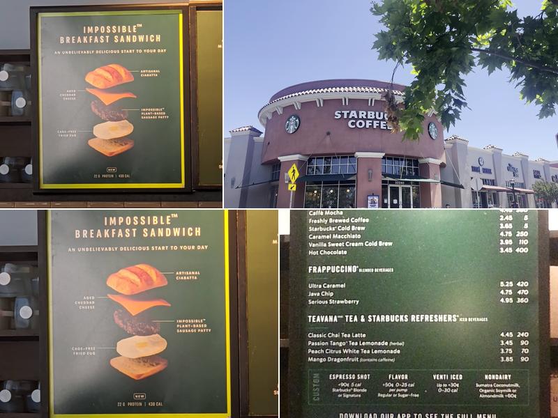 Starbucks Menu
