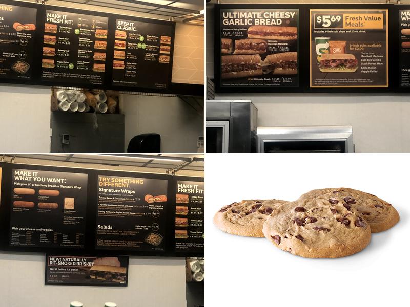 Subway Menu