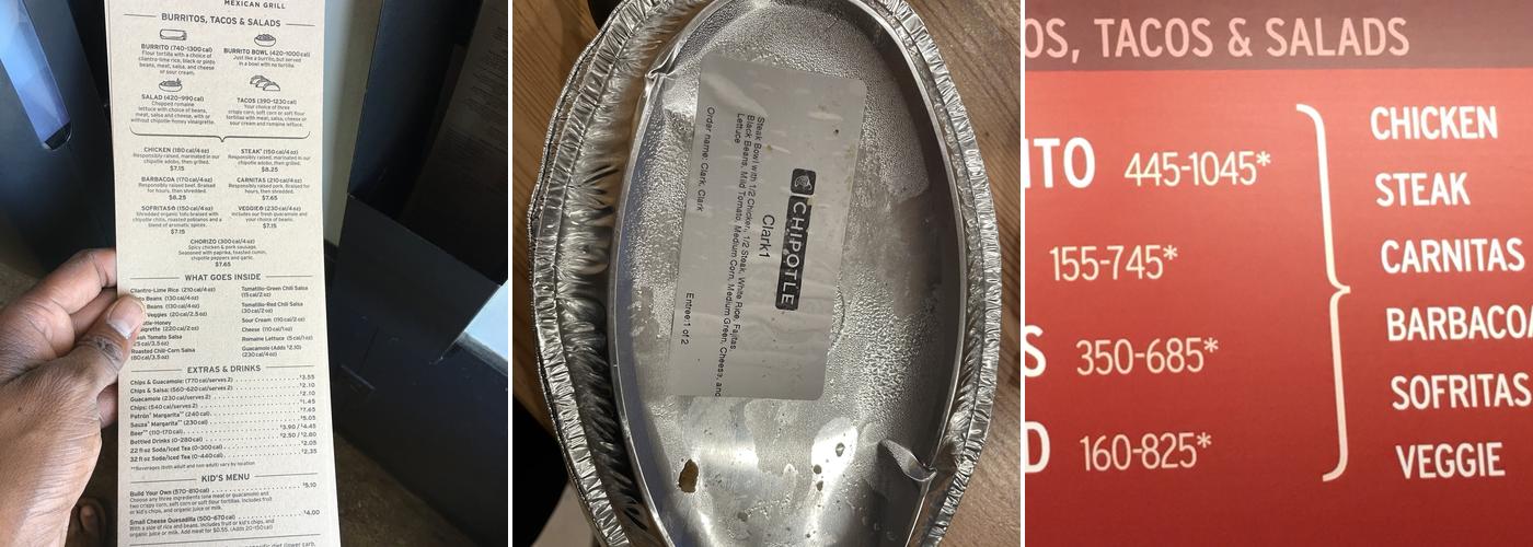 Chipotle Mexican Grill Menu