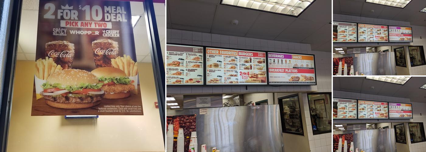 Burger King Menu