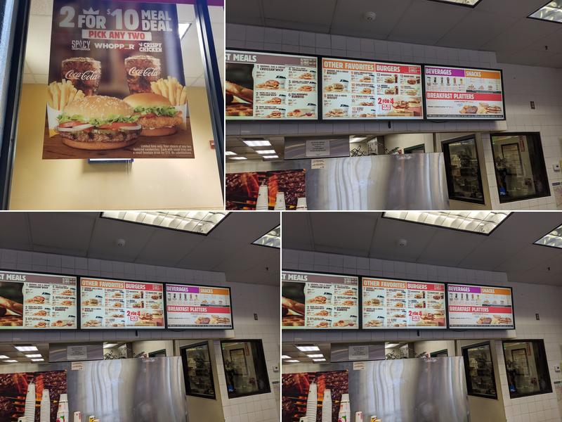 Burger King Menu