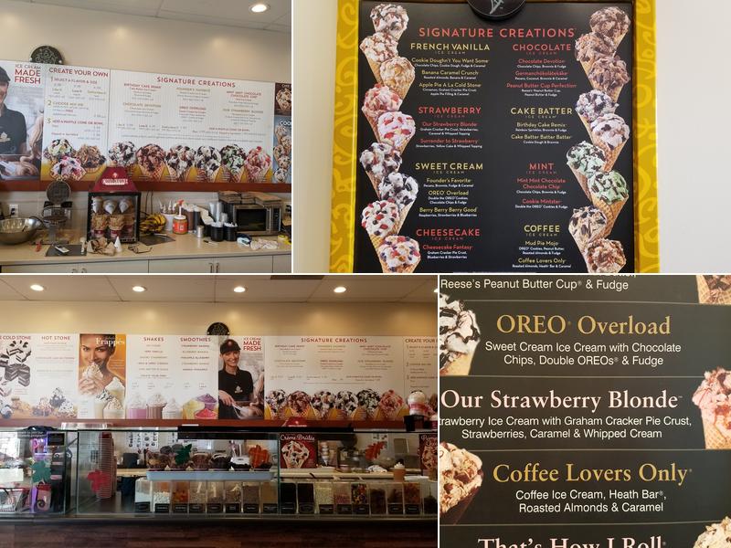 Cold Stone Creamery Menu
