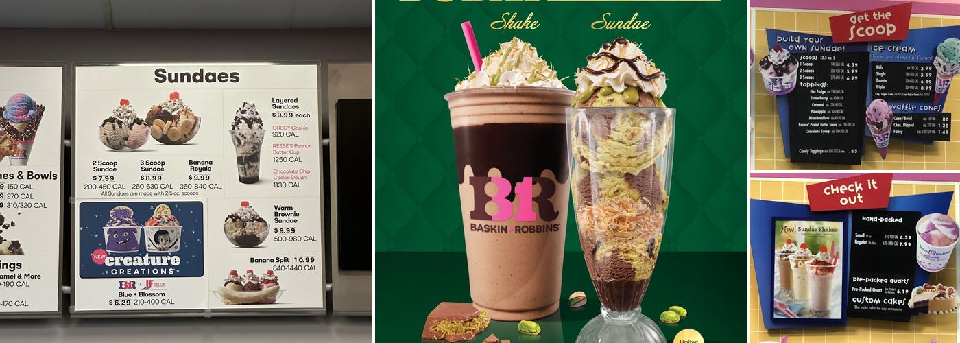Baskin-Robbins Menu