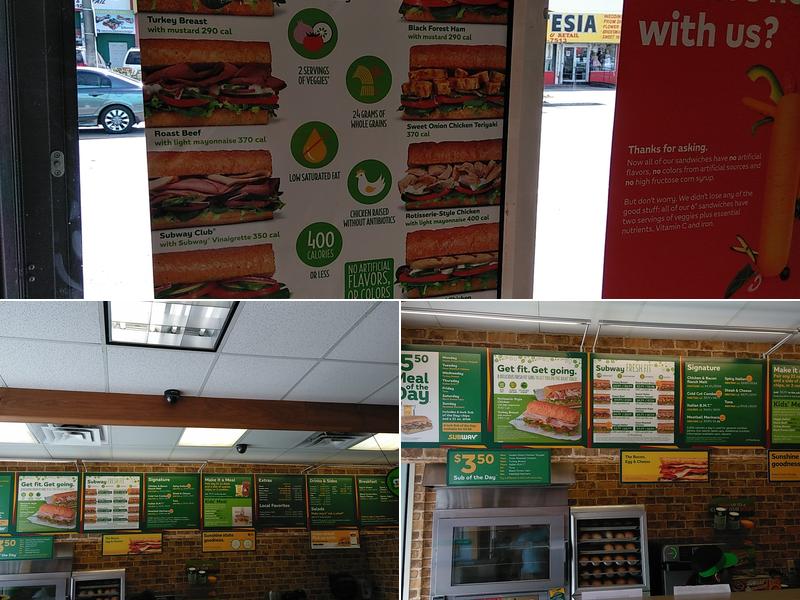 Subway Menu