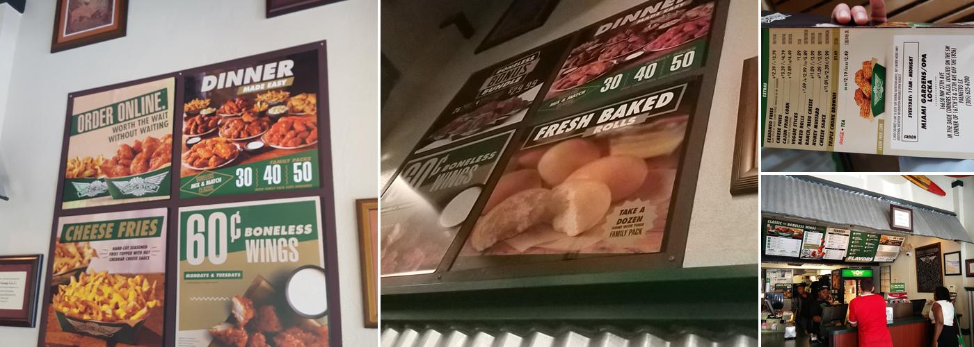 Wingstop Menu