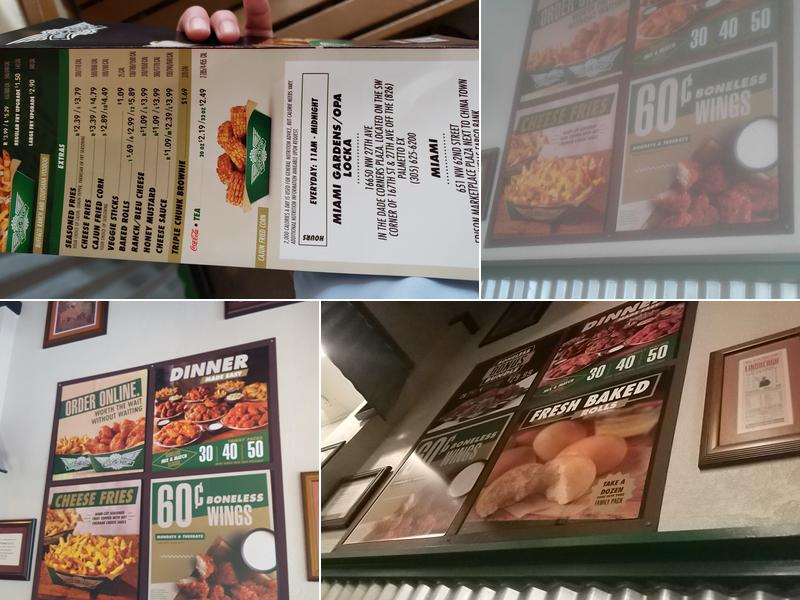 Wingstop Menu