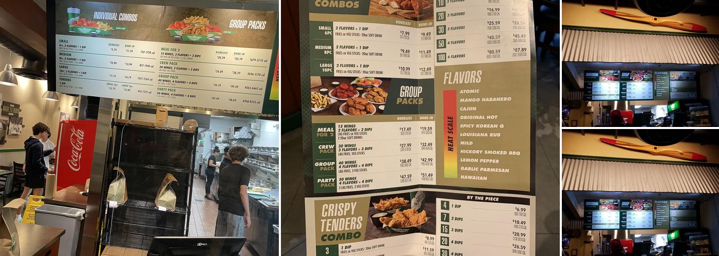 Wingstop Menu