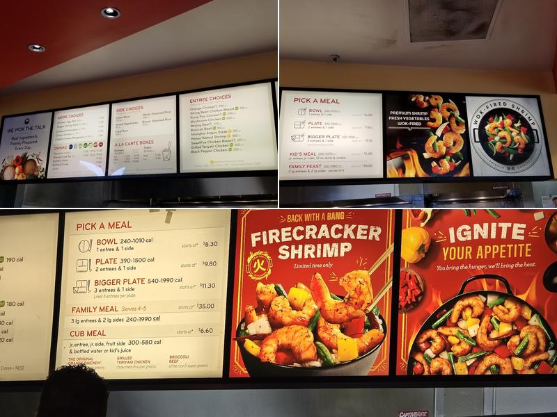 Panda Express Menu