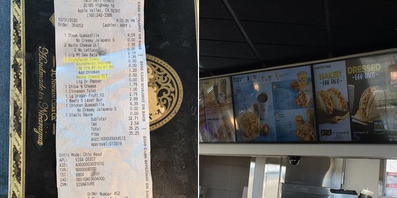 Taco Bell Menu