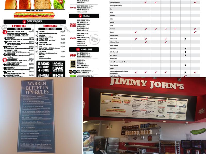 Jimmy John's Menu