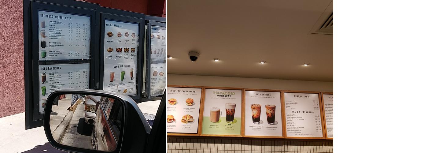 Starbucks Menu