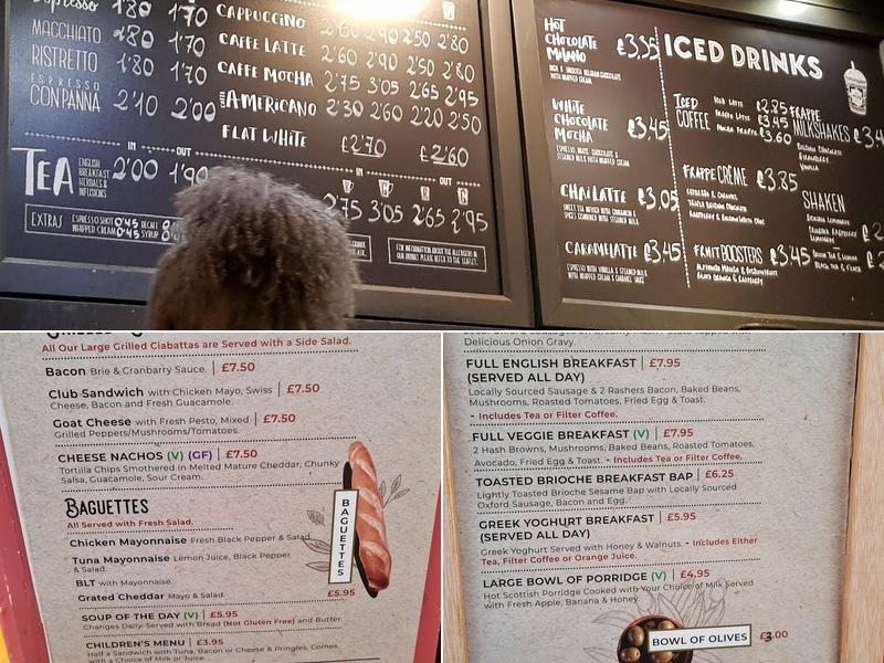 Caffe Nero Menu