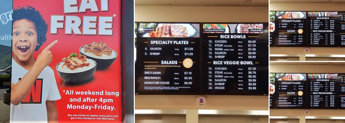WaBa Grill Menu