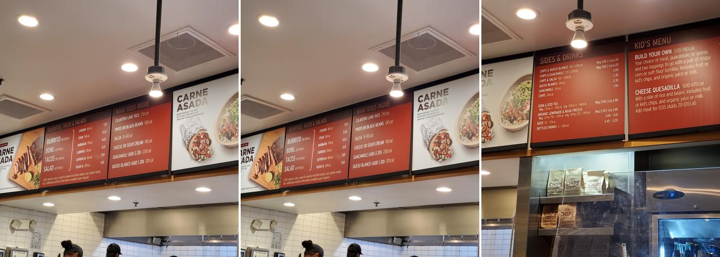 Chipotle Mexican Grill Menu
