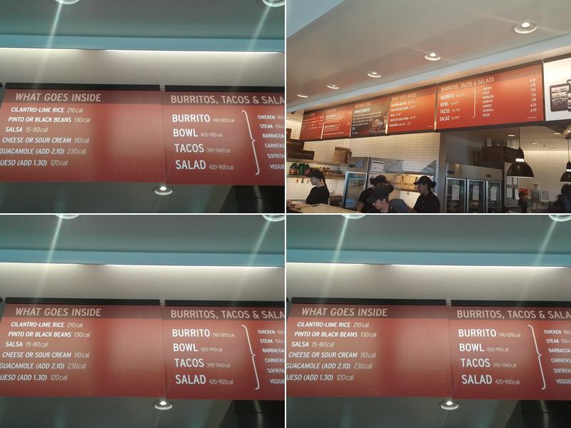 Chipotle Mexican Grill Menu
