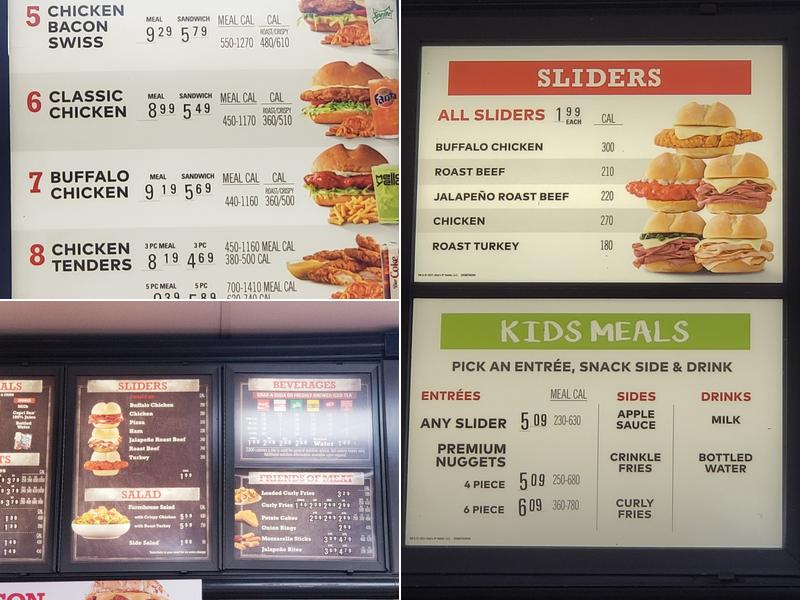 Arby's Menu