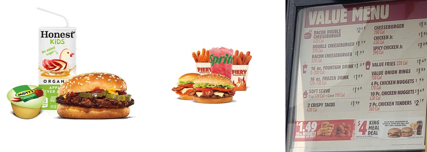 Burger King Menu