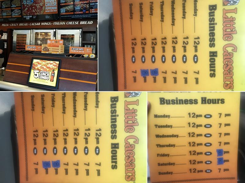 Little Caesars Pizza Menu