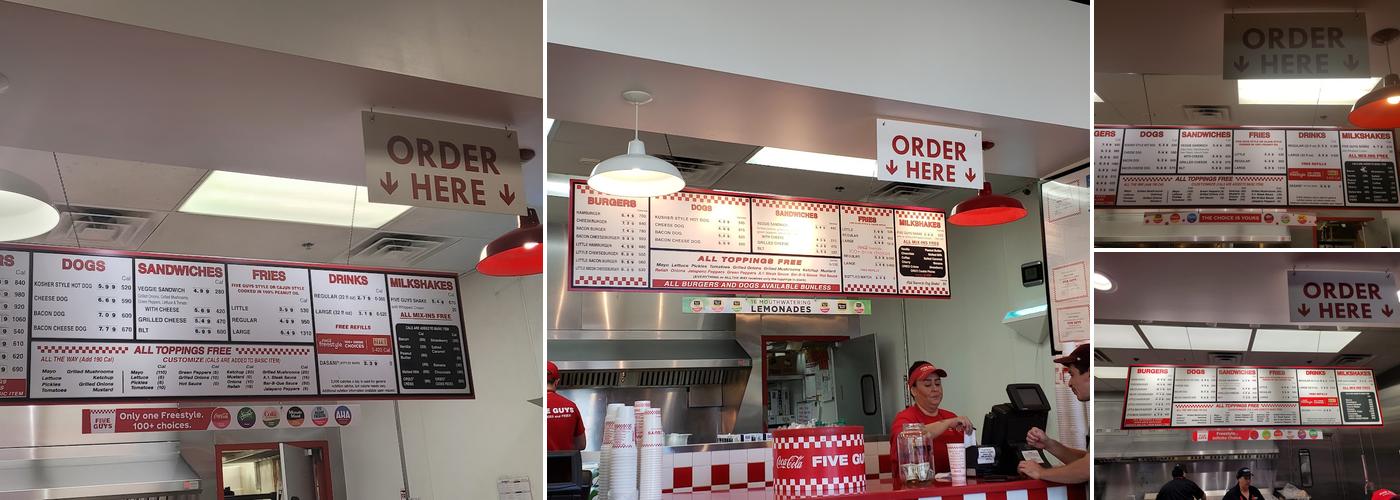 Five Guys Menu