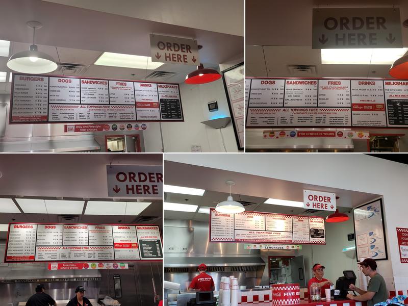 Five Guys Menu