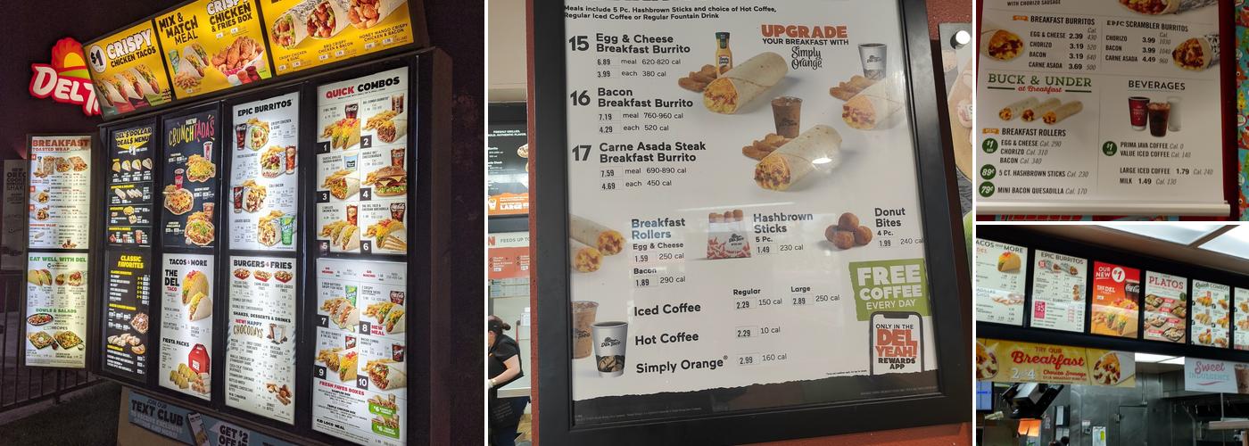 Del Taco Menu