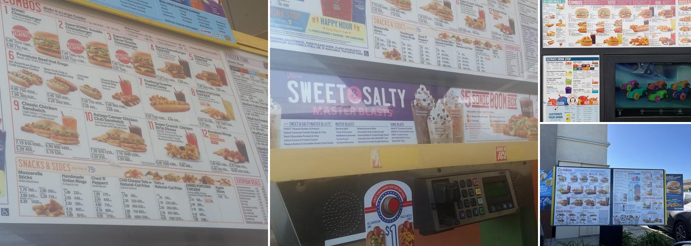 Sonic Drive-In Menu