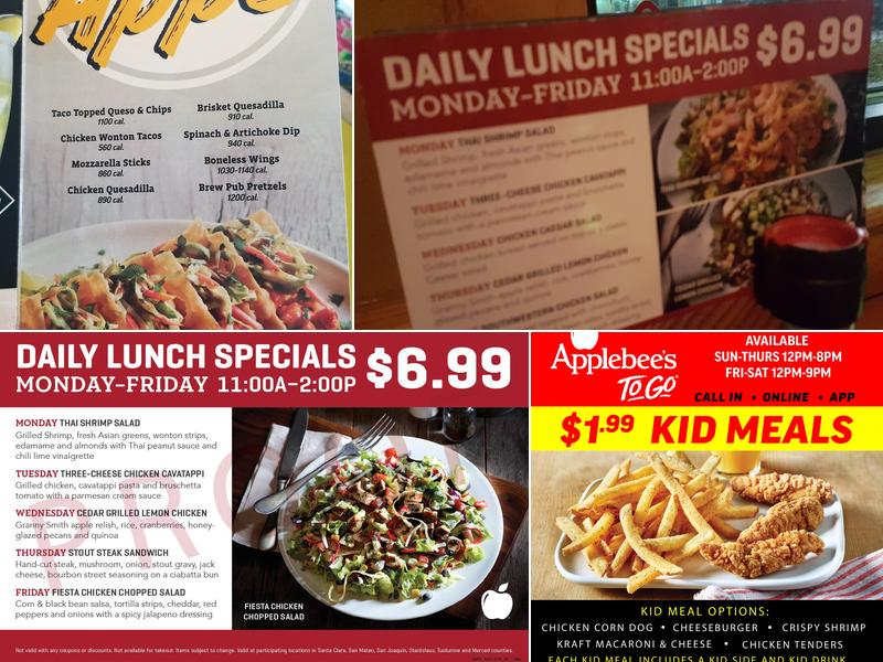 Applebee's Grill + Bar Menu