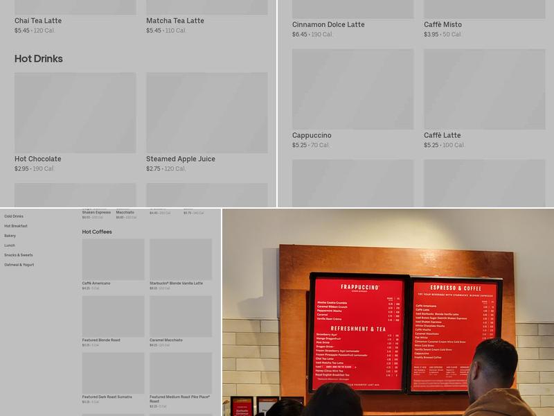 Starbucks Menu