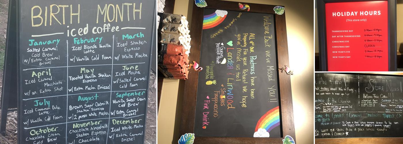 Starbucks Menu