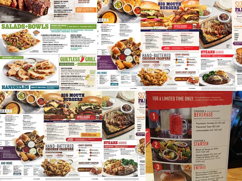 Chili's Grill & Bar Menu