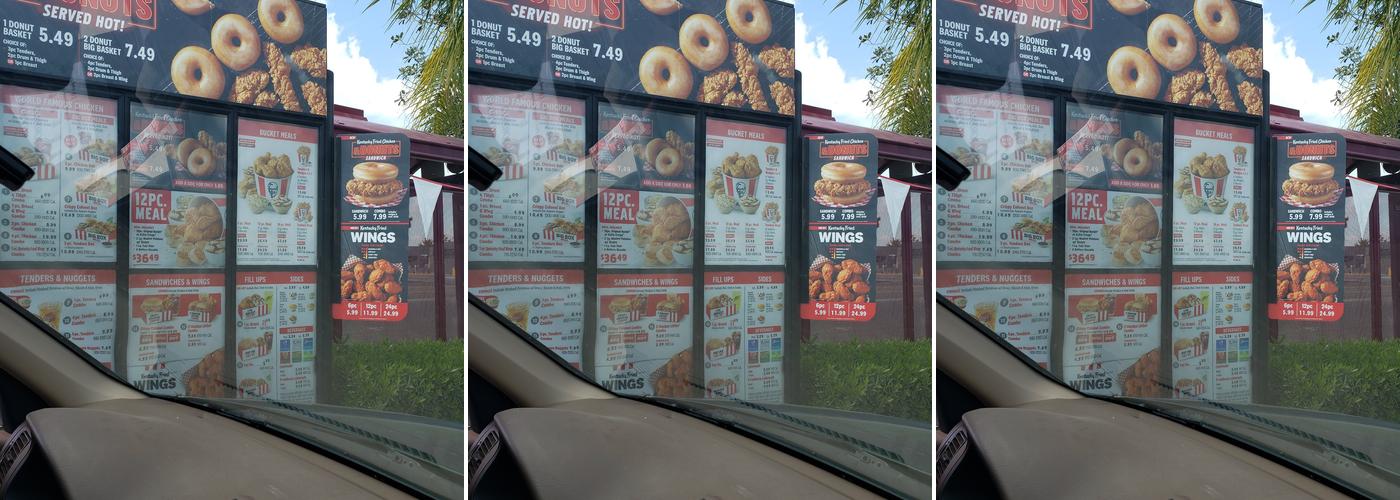KFC Menu
