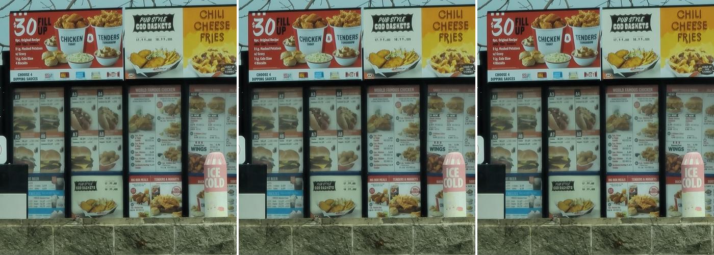 KFC Menu