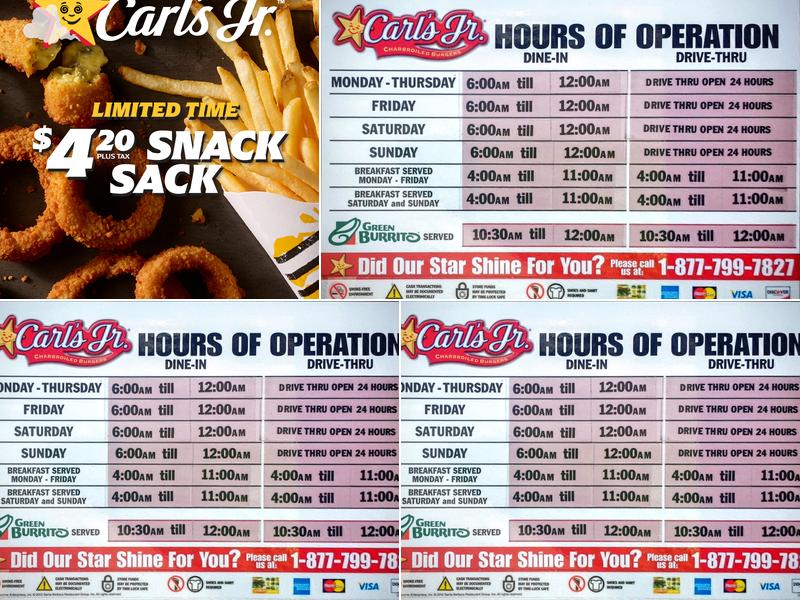 Carl’s Jr. Menu